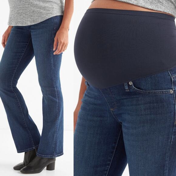 GAP Maternity Full Panel Perfect Boot Jeans Size 8 - Picture 3 of 8
